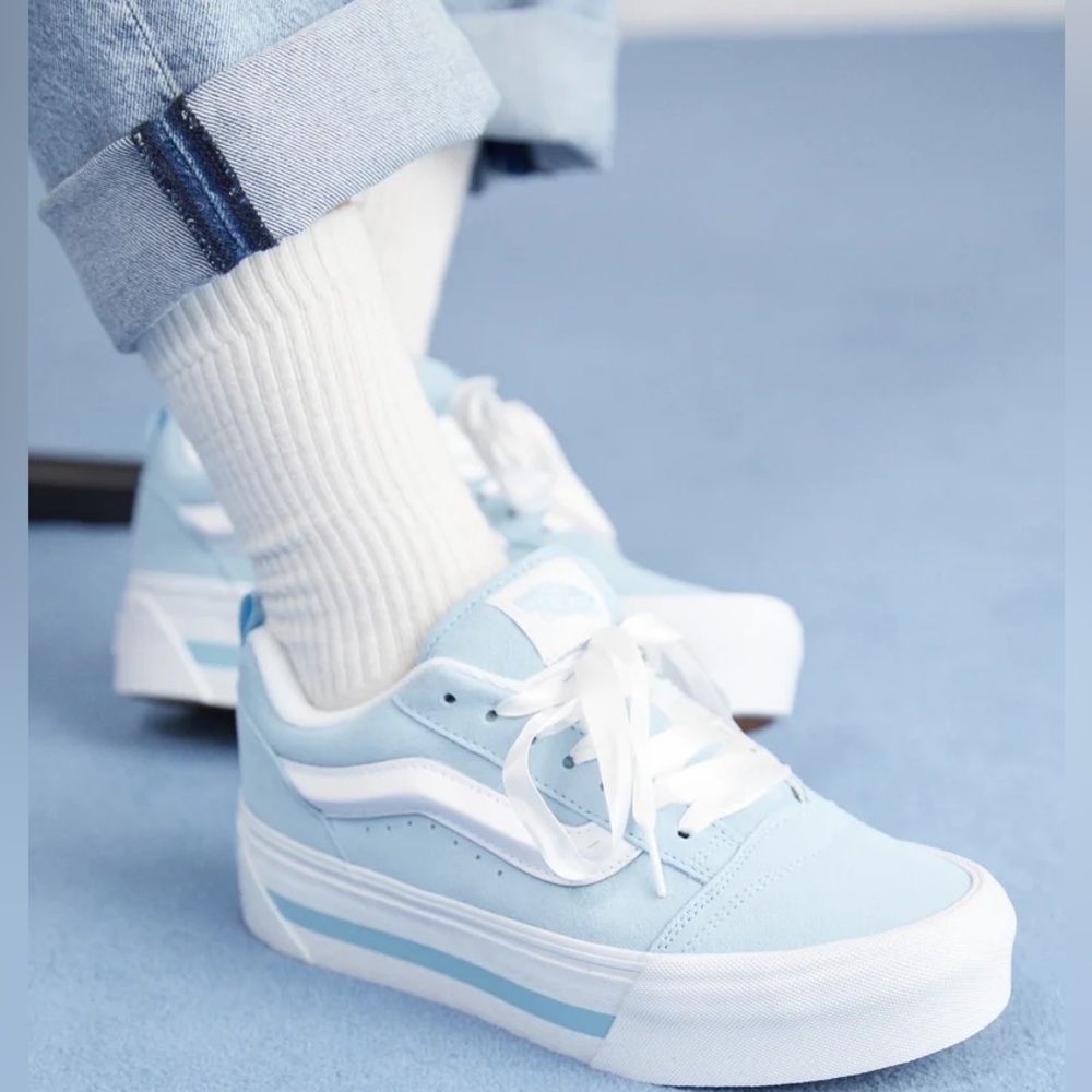 Vans KNU STACK Vintage Satin Dream Blue. Womens size 7.5 New with tags, No Box. - Picture 2 of 14